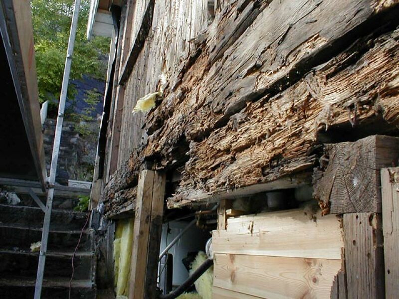 Restaureringsprosess, vegg